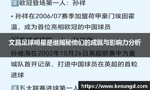 文昌足球明星是谁揭秘他们的成就与影响力分析